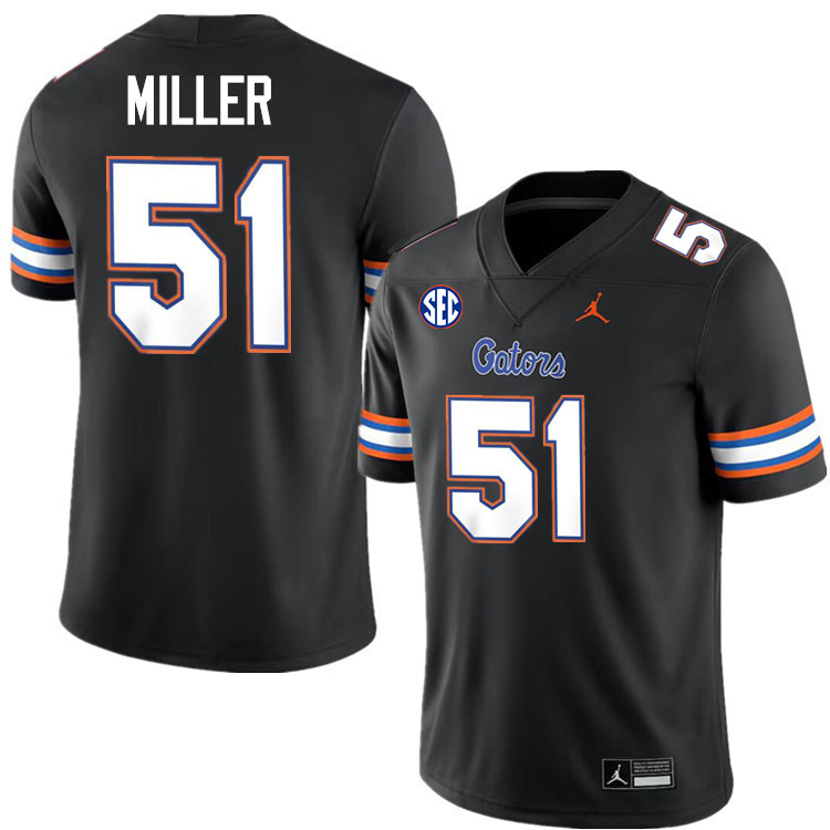 Ventrell Miller Florida Jersey,Florida Gators #51 Ventrell Miller Jersey Youth Uniforms-Black